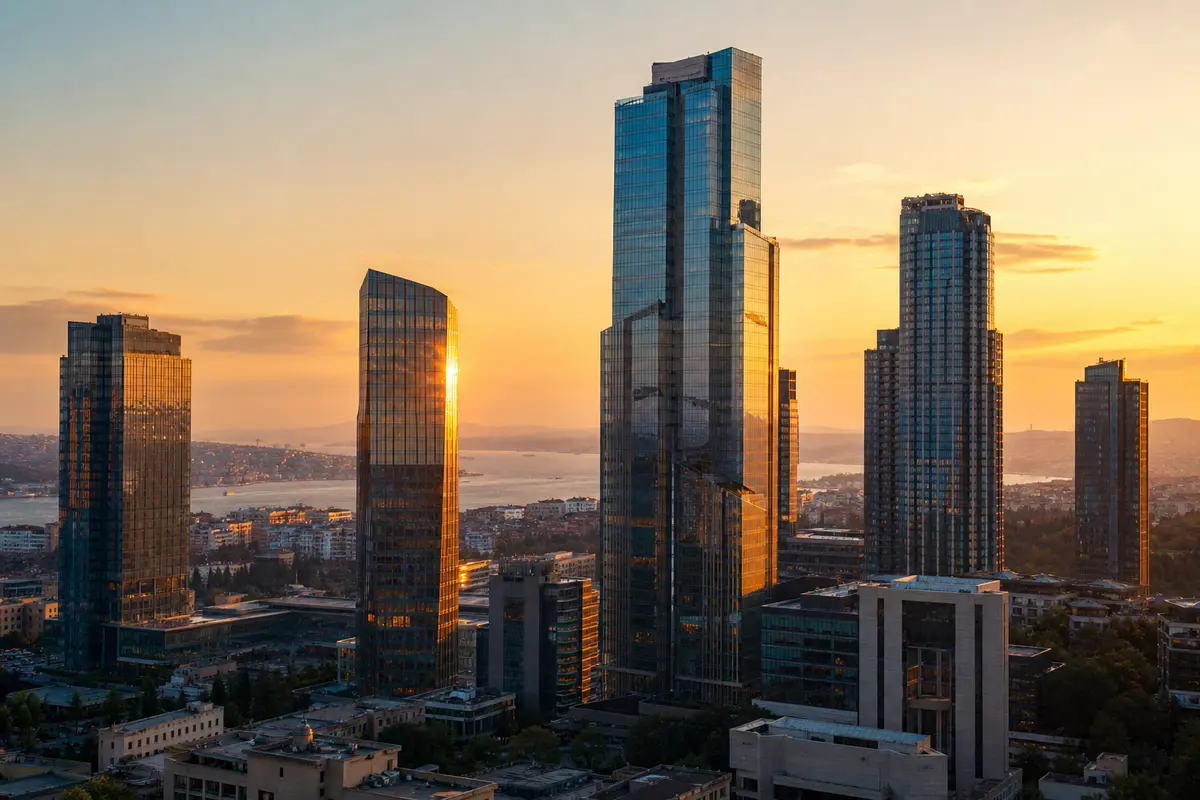 Luxury residential projects Istanbul 2026 - modern residence towers with Bosphorus view