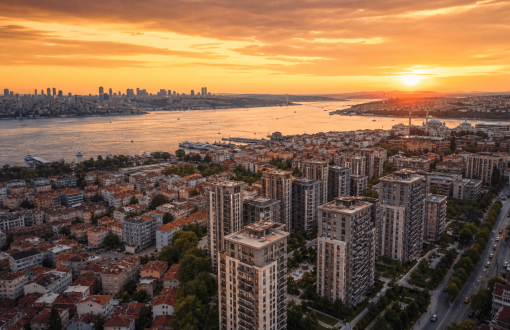 İstanbul'dan altın saatte hava fotoğrafı - Türkiye'de gayrimenkul satın alma rehberi